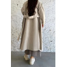 Beige - MANTEAU AMPLE EFFET LAINE