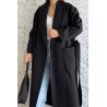 MANTEAU OVERSIZE NOIR - Sanastyle