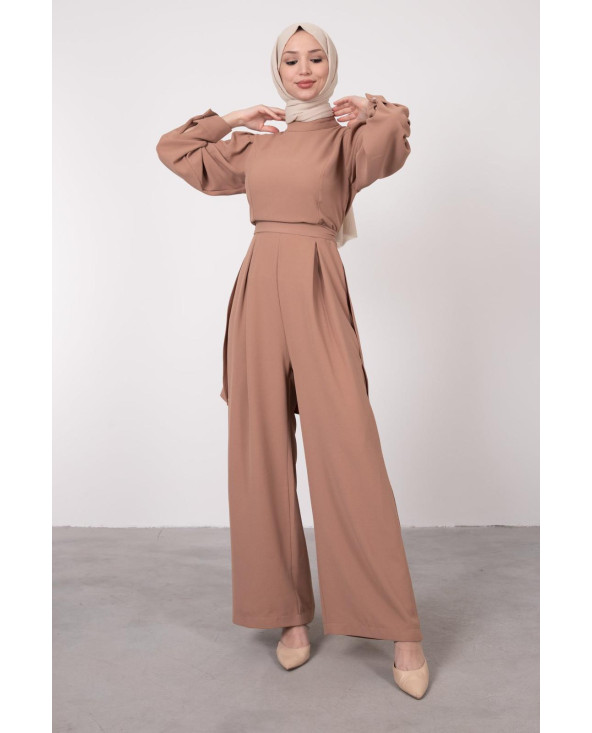 COMBINAISON CRÊPE NUDE