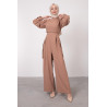 COMBINAISON CRÊPE NUDE