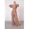 COMBINAISON CRÊPE NUDE