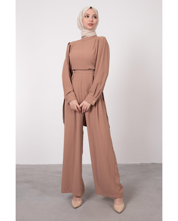 COMBINAISON CRÊPE NUDE