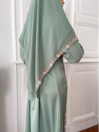 ABAYA PRINCESSE - Vert céladon