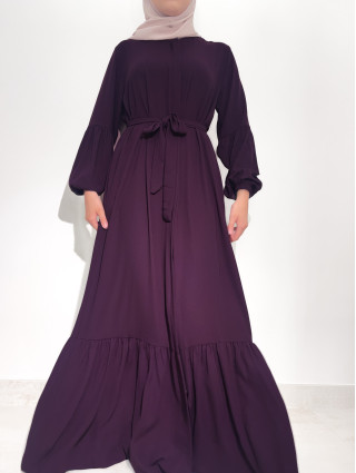 Robe Longue à Zip - VIOLET