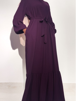 Robe Longue à Zip - VIOLET
