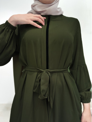 Robe Longue à Zip - KAKI