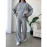 Ensemble Chic en Laine GRIS CHINÉ