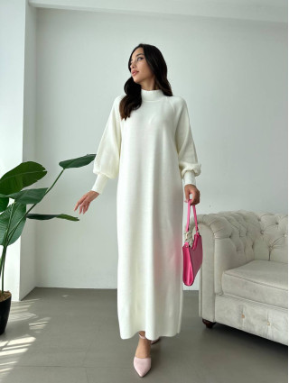 Robe Pull Chic CRÈME