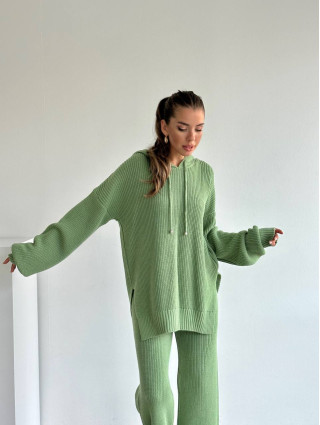 Ensemble Lounge Tricot VERT
