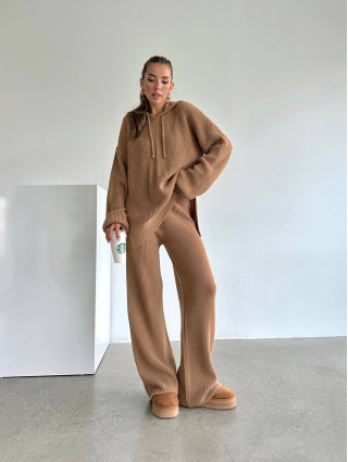 Ensemble Lounge Tricot CAMEL