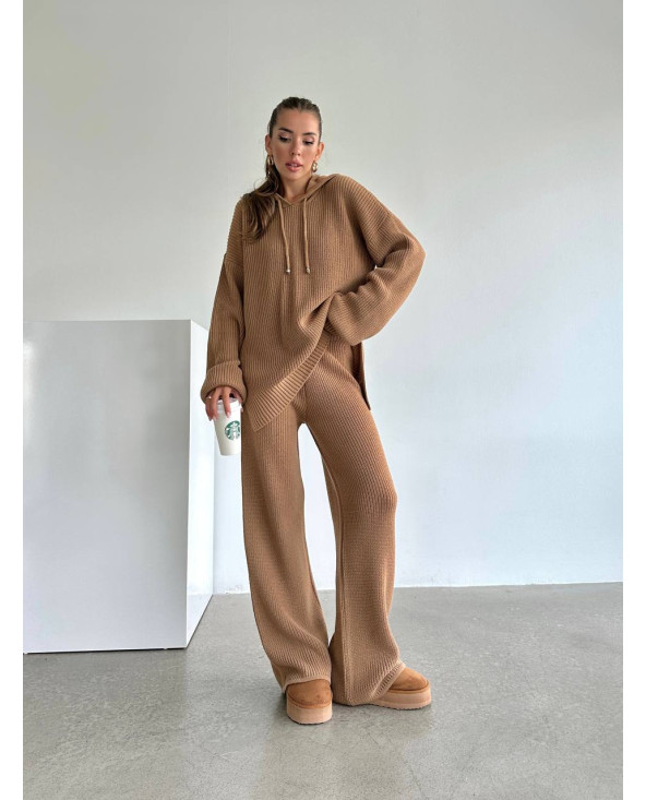 Ensemble Lounge Tricot CAMEL