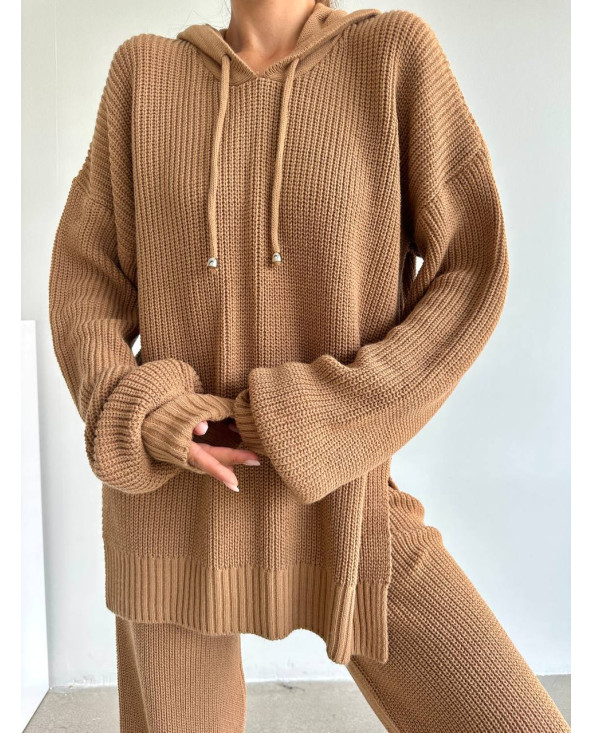 Ensemble Lounge Tricot CAMEL