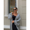 Cardigan Long Oversize en Tricot GRIS