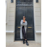 Cardigan Long Oversize en Tricot GRIS