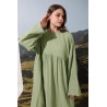 Robe Gaufrée Vert