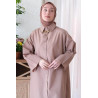 Robe Chemise Longue Coton CAMEL