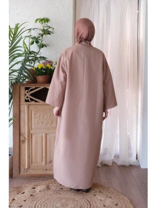 Robe Chemise Longue Coton CAMEL