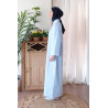 Robe Chemise Longue Coton BLEU