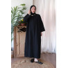 Robe Chemise Longue Coton NOIR