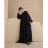 Robe longue à lacet NOIR