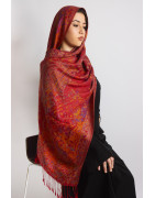 Hijab en Pashmina Rouge