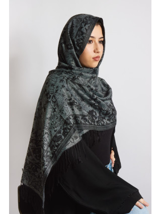 Hijab en Pashmina gris