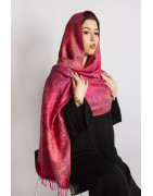 Hijab en Pashmina Magenta