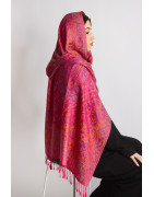 Hijab en Pashmina Magenta