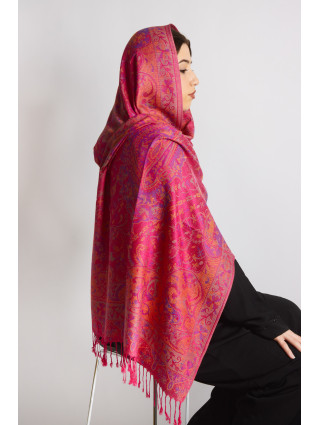 Hijab en Pashmina Magenta