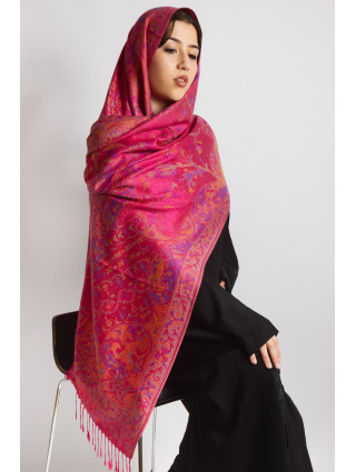 Hijab en Pashmina Magenta