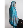 Hijab en Pashmina Bleu