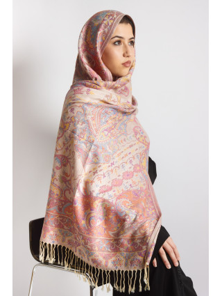 Hijabs en Pashmina Beige Rose