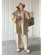 Ensemble Kimono Gaufré BEIGE