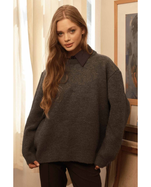 Pull Oversize anthracite