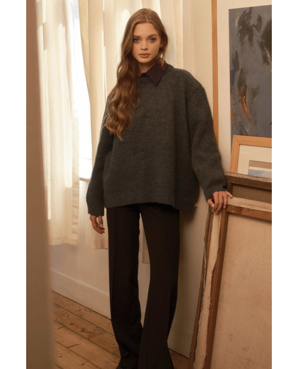 Pull Oversize anthracite