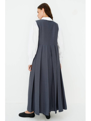 Robe Salopette plissée