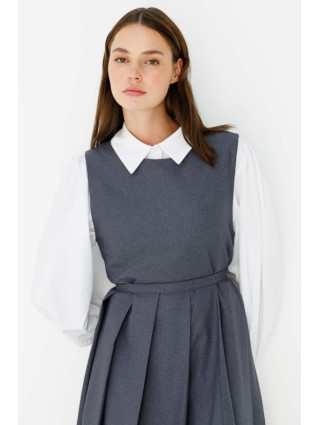 Robe Salopette plissée