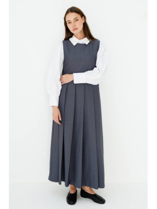 Robe Salopette plissée