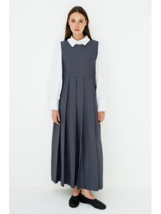 Robe Salopette plissée