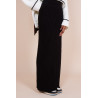 Jupe longue en maille Noire
