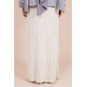 Jupe longue en maille Crème