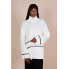 Pull Col zippé oversize Ivoire