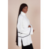 Pull Col zippé oversize Ivoire - Sanastyle
