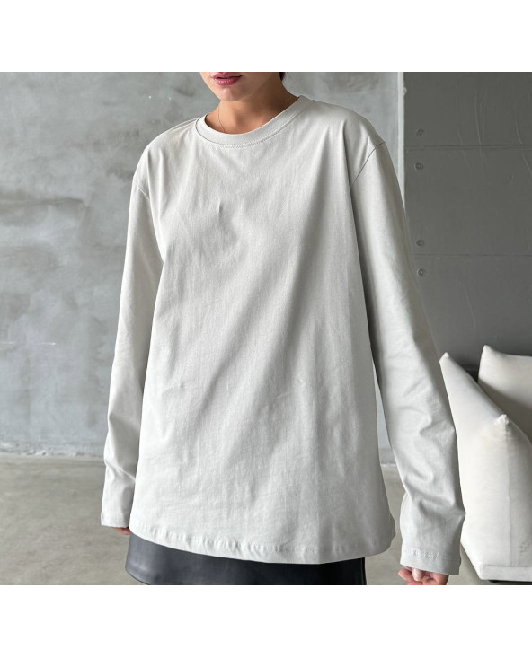 T-shirt manches longues Gris