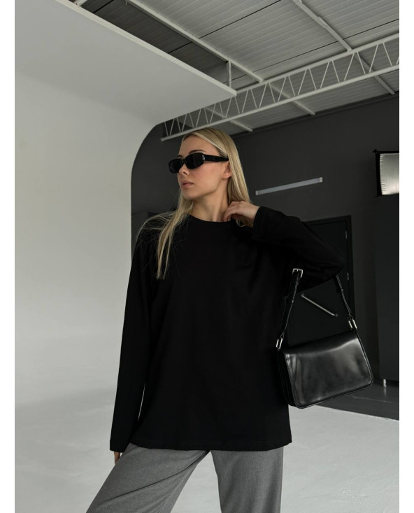 T-shirt manches longues Noir