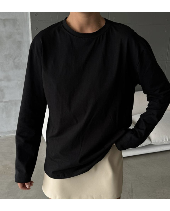 T-shirt manches longues Noir