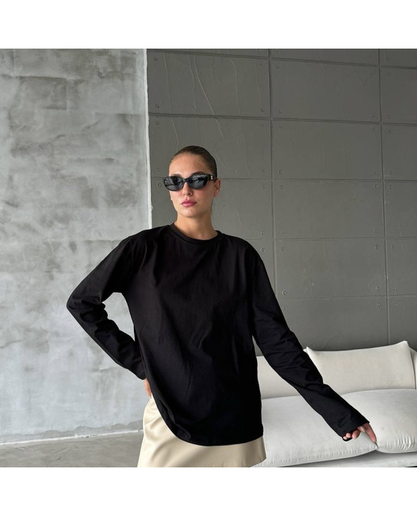 T-shirt manches longues Noir