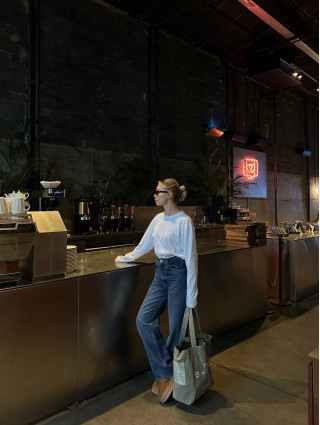 T-shirt manches longues Blanc