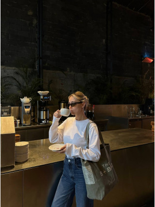 T-shirt manches longues Blanc