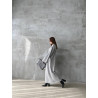 Robe mailles Longue Fluide Gris